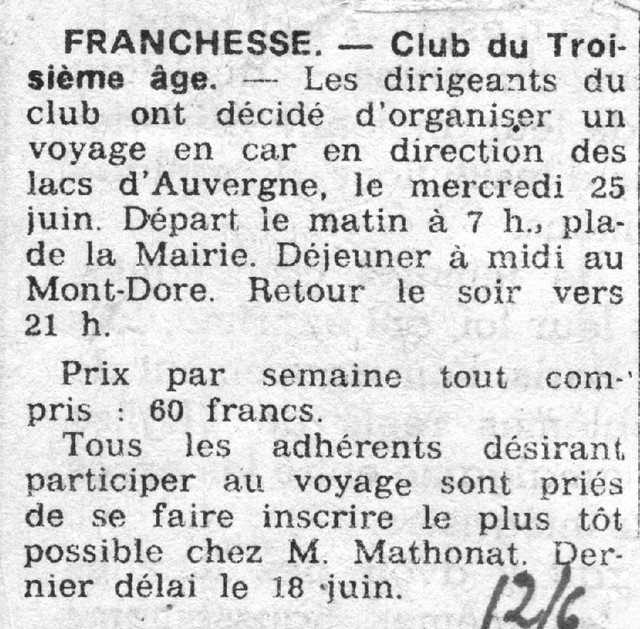 club du 3 age 06 06 1980