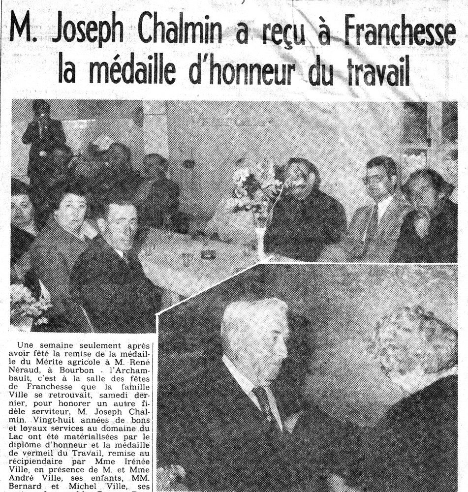 medaille du travail J. Chalmin 28 10 1980 1