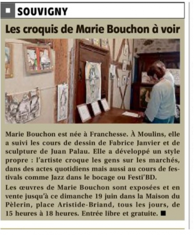Les croquis de Marie Bouchon à voir - La Montage du 17 juin 2022